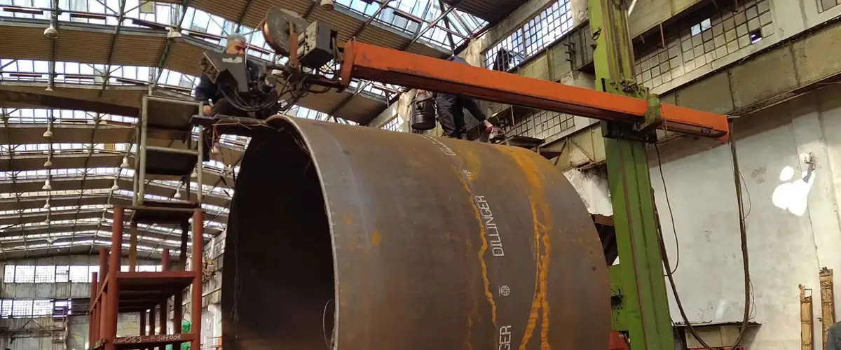 Submerged arc welding at Metal Art, certified to EN ISO 3834-2